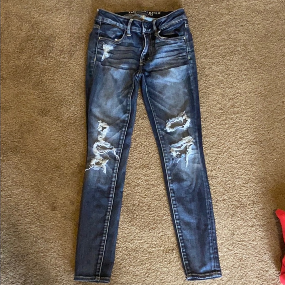 American Eagle ripped jeans